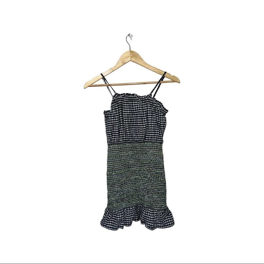Urban outfitters smocked plaid dress size medium